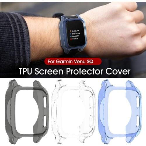 Protector Case Cover For Garmin Venu SQ Protective Shell Anti-scratch Shockproof Frame Bumper Smart Watch Accessories