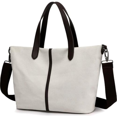 Kvky canvas crossbody tote bag sac a mains femme women hand bag 2020 schoudertas dames ladies large shoulder bag woman handbag