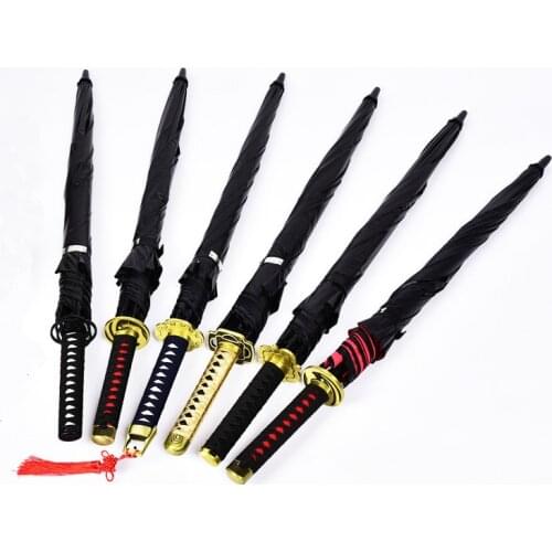 Sword Katana Umbrella Long Handle Windproof Uv Protection Business Adult Umbrella Fashion Sombrilla Playa Rain Gear BD50UU