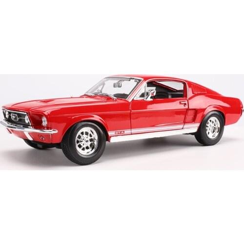 1:18 Ford Mustang 1967 Coupe Symulacja Samochodu Aluminiowy Model Samochodu Zbieraj Prezenty Zabawka