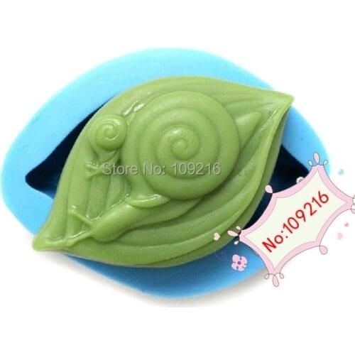 1pcs Parent-child Snail (R1246) Silicone Handmade Soap Mold Crafts DIY Mold