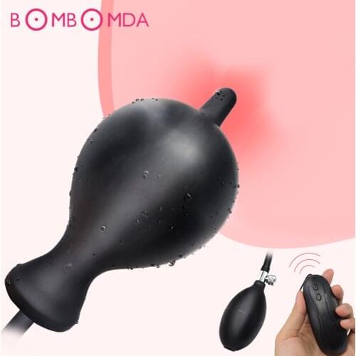 10 Speed Inflatable Anal Vibrator For Adult Anal Dilator Expandable Huge Big Dildo Butt plug Sex Toys For Men Prostate Massager