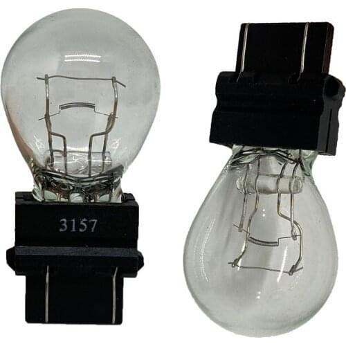 2pcs T25 3156 3157 P27W 12V 27W 21/5W clear car external Turn signal Lights Brake bulb halogen lamp Amber white red Taillight