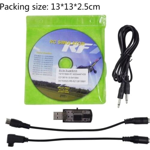 22 in 1 Simulator RC USB Flight Simulator Compact Disc Cable Support Aerofly FMS 23GD