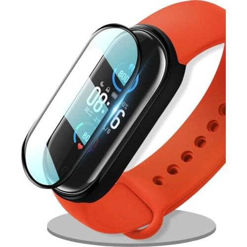 3D Protector Glass for Xiaomi mi band 6 5 4 3 glass film for Mi band5 band6 Smart Watchband 6 4 5 Soft Screen Protector Film