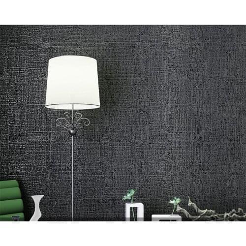 Beibehang Modern imitation linen pure color plain Wallpaper living room study bedroom tea shop shop club 3d wallpaper roll mural