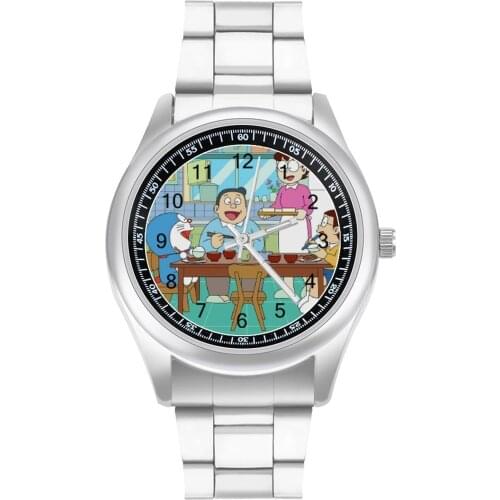 Doraemon Quartz Watch Business Elegant Wrist Watch Stainless Photo Hit Sales Boys Wristwatch