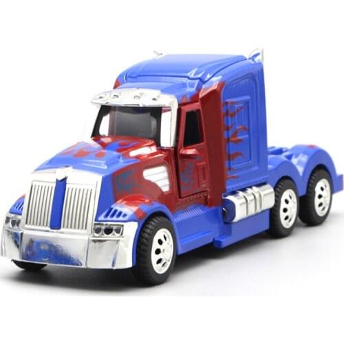 Die Cast 1:32 Model Cars Electronic Alloy Vehicles Toys for Children gld3 Transformaton Style Truck Container Trailer Head