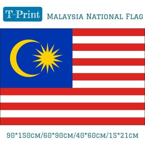Malaysian flag 90 * 150cm flag hoist flags are selling custom-shop world-quality polyester celebration decoration free shipping