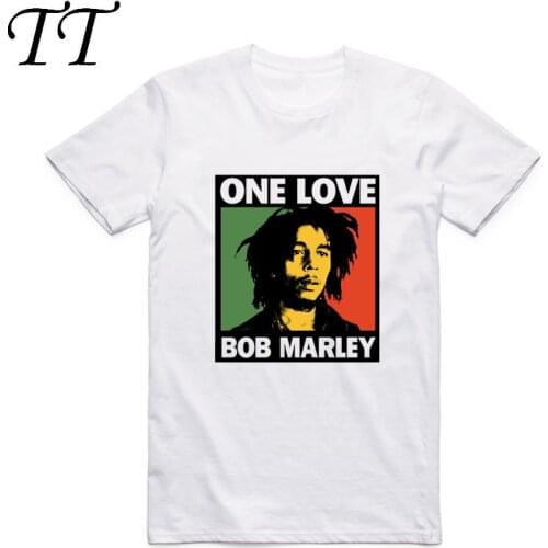 Asian Size Men Women Printing Bob Marley Fashion T-shirt O-Neck Short Sleeves Jamaica singer Reggae Rastafari T-shirt HCP4118