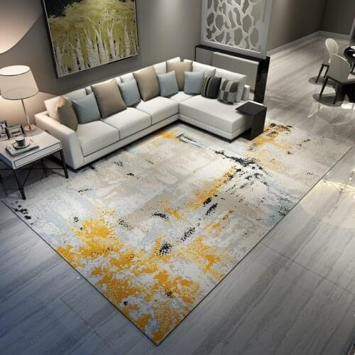 Nordic Style Abstract Carpets For Living Room Ink Drawing Art Rectangle Rugs Sofa Coffee Soft Carpet Bedroom Modern Table Fluffy
