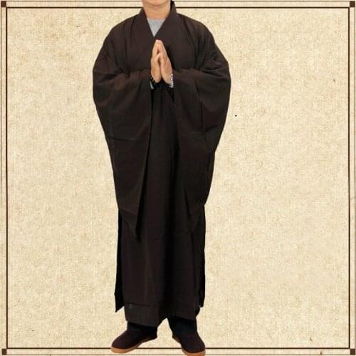Buddhist monk robes clothing costume male shaolin monk meditation clothes mala shaolin monk robes clothing TA520