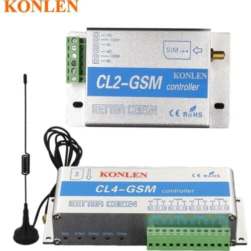 CL1 CL4 GSM Relay Controller SMS Call Remote Control Power Switch Home Automation for Gates Electric Door Opener Lock Pump Motor