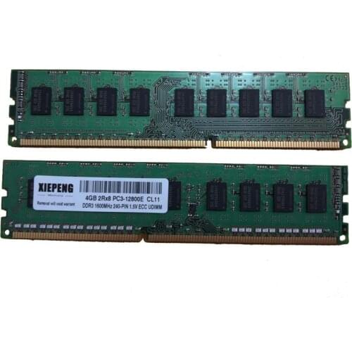 Server RAM DDR3 4GB 1600MHz 8GB 2Rx8 PC3-12800E Memory 8G 1600 DDR3 ECC PC3 12800 unbuffered SDRAM