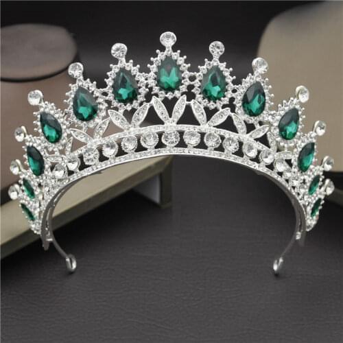 3 Style Beauty Crystal Bridal Tiara Crown for Queen King Headdress Bride Wedding Prom Round Diadem Hair Jewelry Accessories