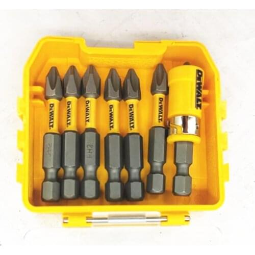 Impact bit holder for Dewalt PH2 6mm 7 pcs