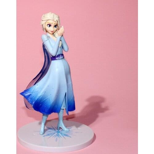 Disney Frozen Princess Cake Decoration Elsa Figurines Miniatures Cake Ornaments Snow Queen Anime PVC Action Model Toys Gifts