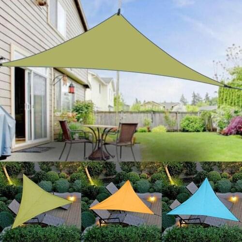 Waterproof Sun Shelter Triangle Sunshade Protection Outdoor Canopy Garden Patio Pool Shade Sail Awning Camping Shade Cloth Large