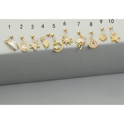 ZC Rancehe Women's Gold Earrings