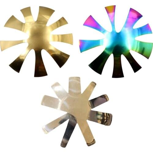 9 Sizes Nail Gel Edge Trimmer Nail Cutter Plate Stainless Steel French Cut Long-V Line Almond-Shape Tips Manicure Edge Trimmer