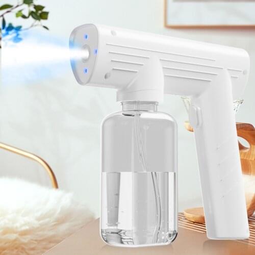 Home Office Wireless Blu-ray Sprayer Plastic Handheld Nano Atomizing Disinfection Gun Watering Sprayers USB Charging Spray Gun