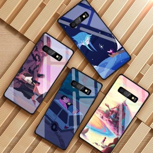 Cartoon Steven Universe Tempered Glass Phone Case For Samsung Galaxy S8 S9 S10 S20 PLUS J6 J8 2018 NOTE 8 9 10 Cover Shell