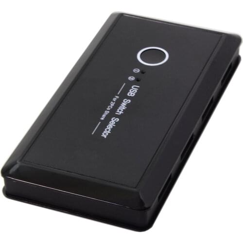 Chenyang KVM USB 2.0/3.0 Switch Selector 2 Port PCs Sharing 4 Devices for Keyboard Mouse Scanner Printer