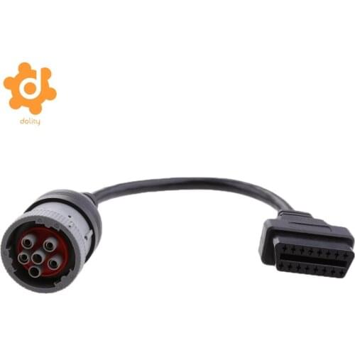 Heavy Duty Truck J1708 6 Pin to OBD2 16 Pin Diagnostic Cable Adapter