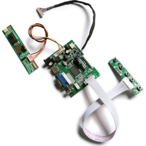Display 1-CCFL controller drive board DIY kit matrix VGA+2AV LVDS 20-Pin 1024*768 fit B141XN01/B141XN03/B141XN04/B150XN01