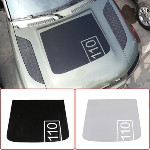 For Land Rover Defender 110 2020 Black Car Styling Front Engine Hood Pull flower film Decal Sticker Vinyl Graphic Accessories