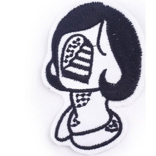 Hippie Punk Rock Embroidery Badges Biker Patches On Clothes Women Iron On Patches For Clothing Applique Stripes For Jackets