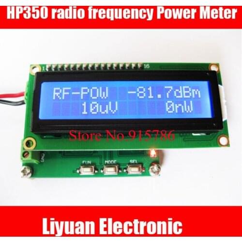 HP350 radio frequency Power Meter / 0-500Mhz -80 ~ 10dBm power meter /RF power attenuation values can be set