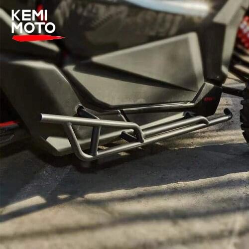 KEMIMOTO 2017 - 2021 For Can-Am Maverick X3 Nerf Bars Rock Slider for X3 900 HO Turbo STD R X DS RS DPS X RC MR Black