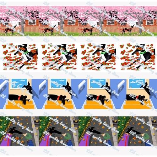 WL 16MM 22MM 25MM 38MM Grosgrain Ribbon Greyhound Gift Wrapping Hair Bow Diy Party Decoration Craft Supplies Animal Collar