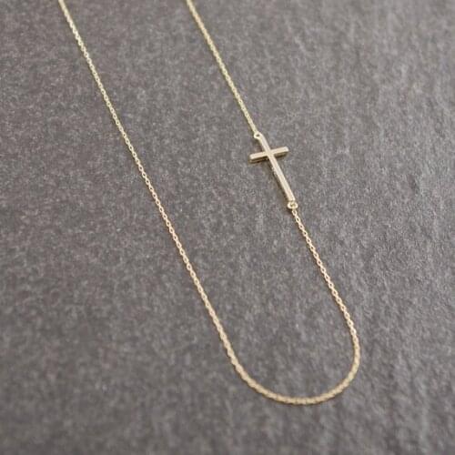 Fashion plated Cross Necklace Pendant Necklace for women