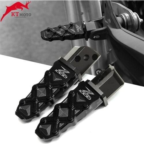 2022 Latest high quality Rear Foot Pegs Rests Passenger Footrests For kawasaki Z1000 Z 1000/R 2003-2022 Motorcycle Accessories