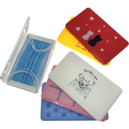 Portable medical Face Masks Organizer Moisture-Proof Anti-dust Masque Boxes Plastic Cover Holder Mask Storage Seal Buckle Box
