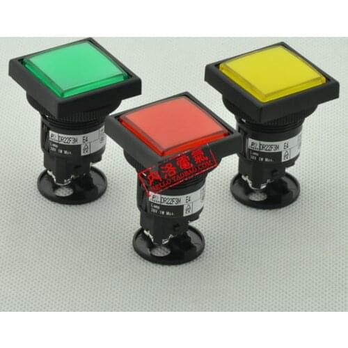 [ SA ]Fuji FUJI 22mm indicator square type DR22F3M-E4 * Incandescent 24V Original--10PCS/LOT