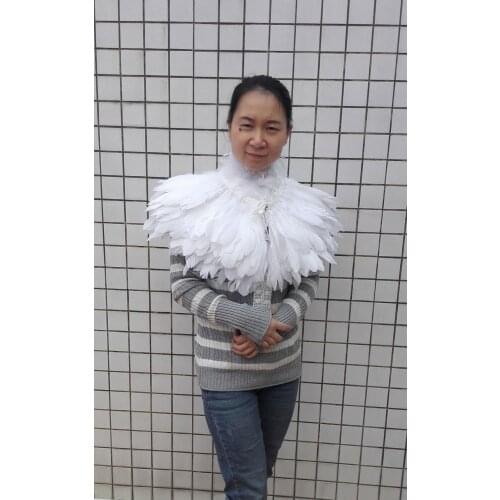 Gorgeous goose feather cape for wedding, carnival # FC15033