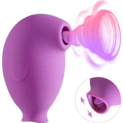 Tongue Licking Vibrator Vagina Clitoris Stimulator Nipple Massager Sex Toys for Woman Female Masturbator 10 Speed USB Recharge
