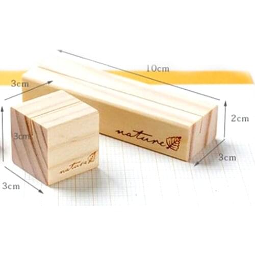 1pcs Wood Memo Clips Photo Holder Clamps Stand Card Desktop Message Office Stationery