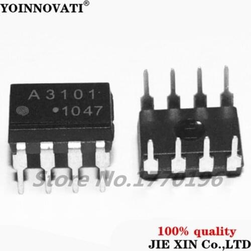 10pcs/lot HCPL-3101 HCPL3101 A3101 Power MOSFET/IGBT Gate Drive Optocouplers Uninterruptable power supply