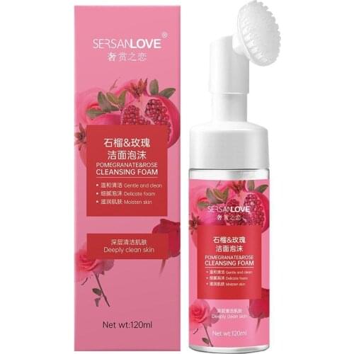 120ml Cleanser Foam Cleanser Deep Cleaning Moisturizing Control Blackhead Remove Oil Pores Cleanser Shrink Q8Y2