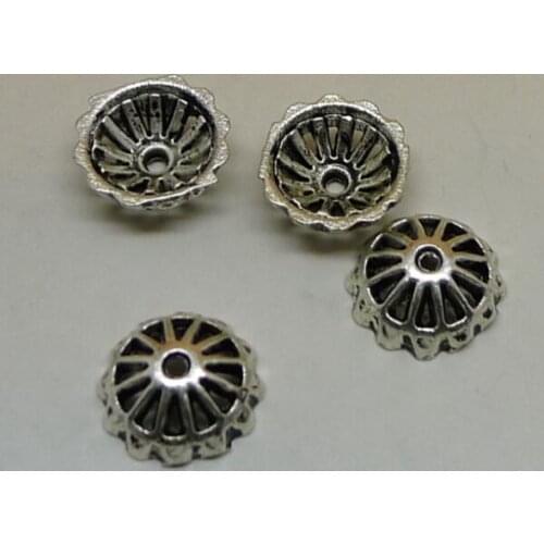A2337 bead cap 100 pc/ lot 0.9 g11x6mm antique silver alloy jewelry accessories