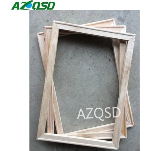 AZQSD Oil Painting By Number Accessories Inner Frame Wood Frame For Oil Painting Canvas Factory Direct Sales DIY 3040/4050/4060