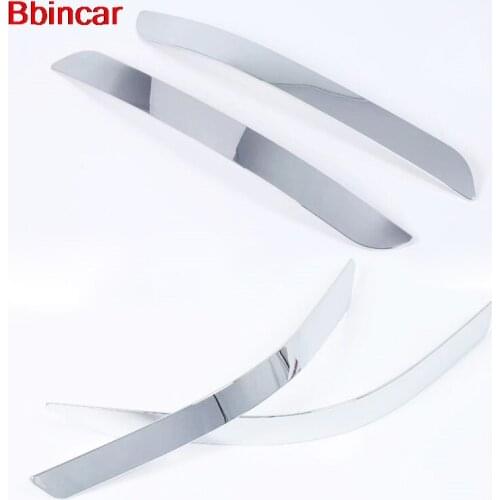 Bbincar ABS Chrome For Suzuki Swift 2017 2018 2019 Front Rear Bottom Corner Bumper Scratch Protect Cover Trim Exterior Styling