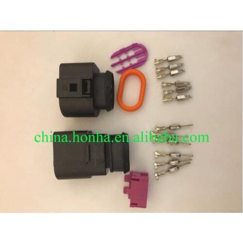 Free shipping 6 Pin 3.5 Auto LSU 4.2 car auto watgerproof Oxygen Sensor Connector plug 1J0973733 1J0 973 733