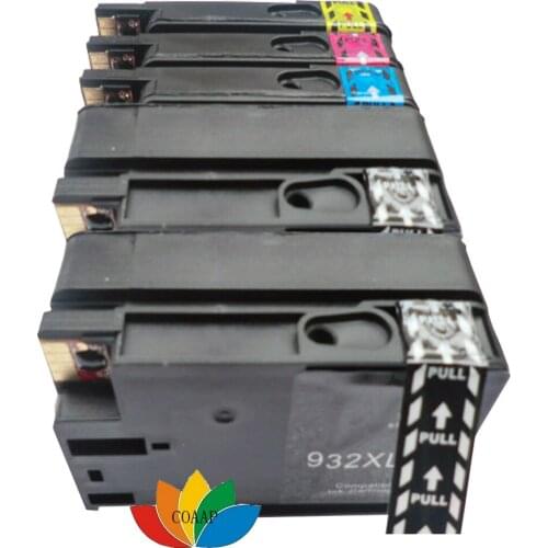 5 PACK COMPATIBLE HP 932XL / 933XL BLACK & COLOR INK CARTRIDGES FOR OFFICEJET 6100 6600 6700 7110 7610 7612 PRINTER