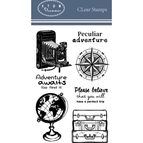 Hot sale travel Transparent Clear Stamps / Silicone Seals Roller Stamp for DIY scrapbooking photo album/Card Making