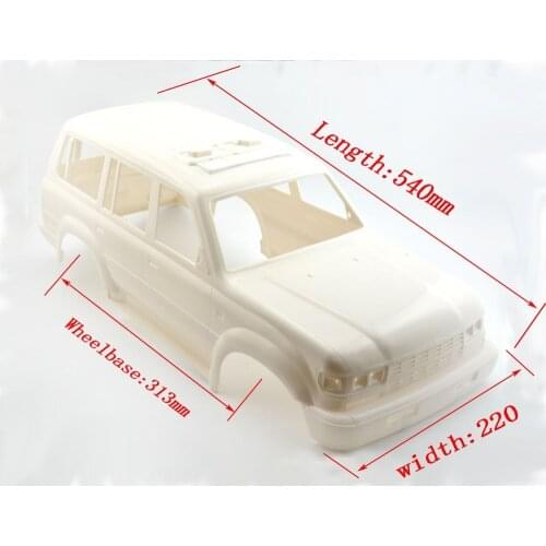 Crawler 1/10 Rc Car Hard Body Shell For Car Land Cruiser LC80 Match AXIAL SCX10 ii 90046 47 TRAXXAS-TRX4 TRX-4 Chassis 313mm